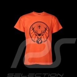 T-shirt Jägermeister logo front orange - men