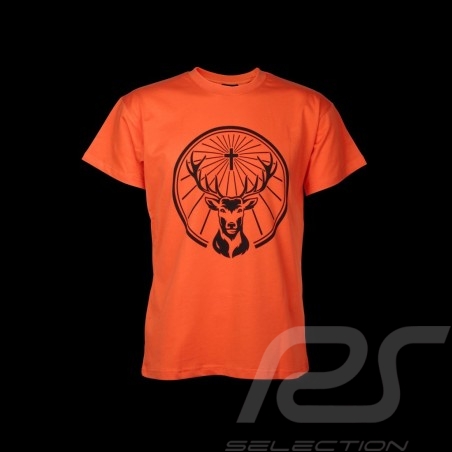 T-shirt Jägermeister logo front orange - men