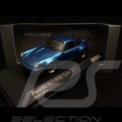 Porsche 911 type 930 Turbo 3.3 Bleu Minerva blue minervablau 1/43 Minichamps  CA04316036