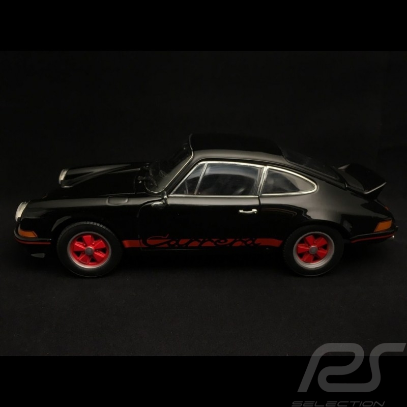 Porsche 911 2.7 Carrera RS 1973 schwarz rote Streifen 1/18 Welly 18044BK