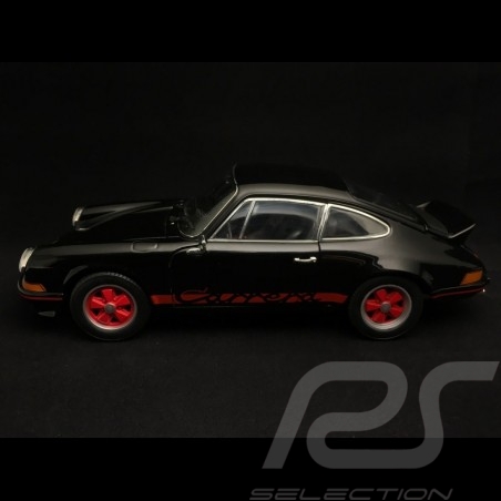 Porsche 911 2.7 Carrera RS 1973 black red stripes 1/18 Welly 18044BK