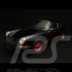 Porsche 911 2.7 Carrera RS 1973 black red stripes 1/18 Welly 18044BK