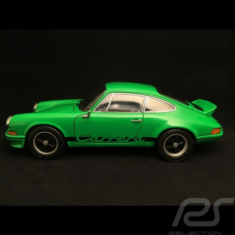Porsche 911 2.7 Carrera RS 1973 Vipergrün schwarze Streifen 1/18 Welly 18044BK