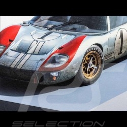 Porsche 804 Grosser Preis von Frankreich reproduction d'une affiche originale de Erich Strenger