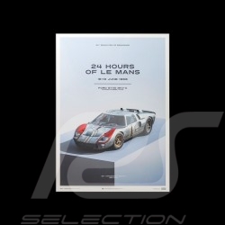 Porsche 804 Grosser Preis von Frankreich reproduction d'une affiche originale de Erich Strenger