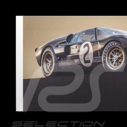 Le Mans Poster Ford GT40 MKII-A 1966 Noire Black Schwarz