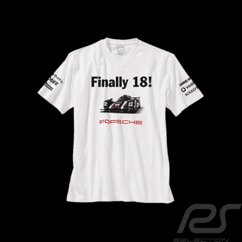T-shirt Porsche 919 Finally 18 Le Mans 2016 Porsche design WAP181 - Herren