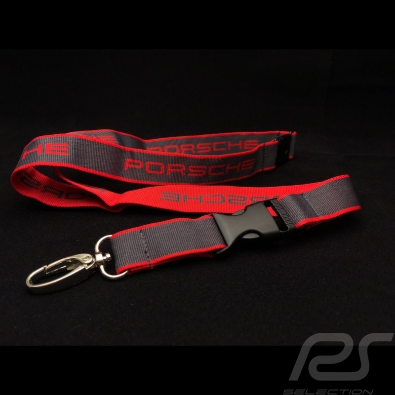 Porsche Schlüsselring Halsband rot und grau Le Mans Motorsport collection Porsche Design WAP799 Porsche Schlüsselring Halsband rot und grau Le Mans Motorsport collection Porsche Design WAP799