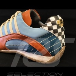 Sneaker / Basket Schuhe style Rennfahrer Gulf blau - Herren