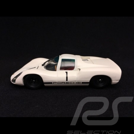 Porsche 910 präsentation 1967 n° 1 weiß 1/43 Ebbro 640