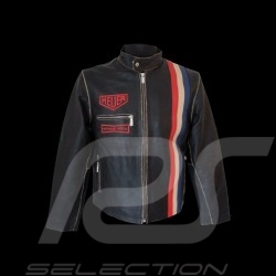 Gulf Jacket black leather vintage racing - men
