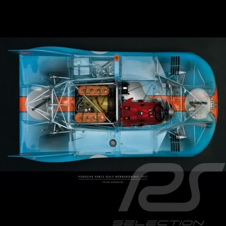 Porsche 917 K Martini Racing 1971 reproduction d'un dessin original de Sébastien Sauvadet