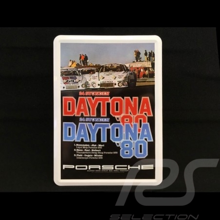 Carte postale Postcard Postkarte Porsche métal avec enveloppe Porsche  935 24h Daytona 1980