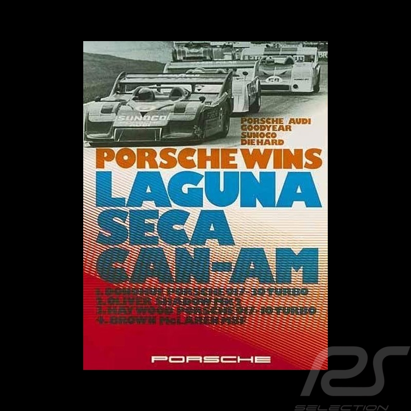 Porsche Poster 917 Can-Am wins Laguna Seca 1973 - 118