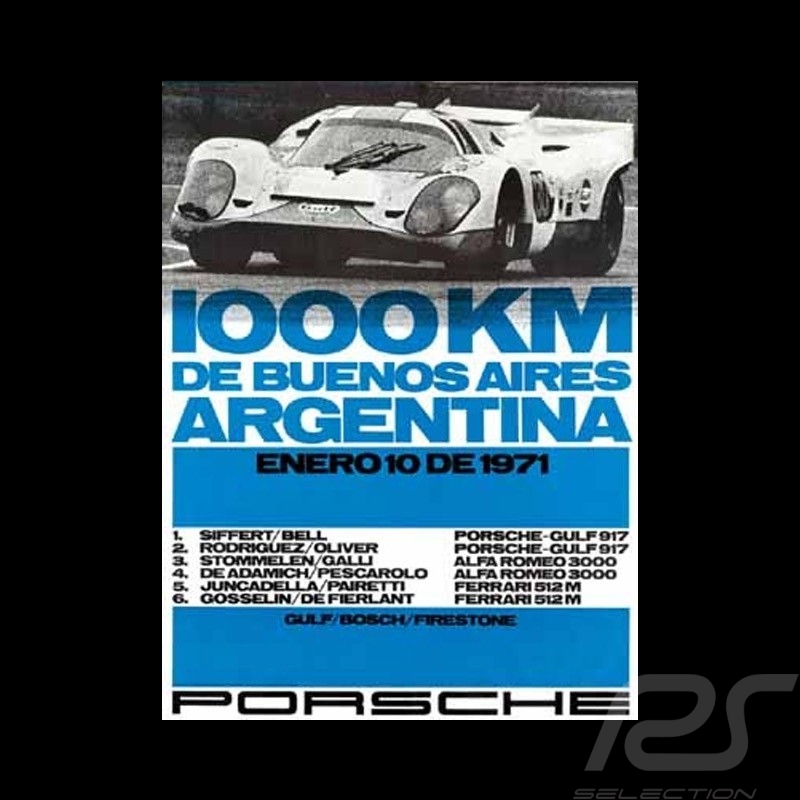 Porsche 804 Grosser Preis von Frankreich reproduction d'une affiche originale de Erich Strenger