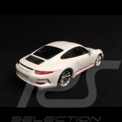 Porsche 911 R type 991 2016 weiß rote Schreiben 1/43 Minichamps 410066221