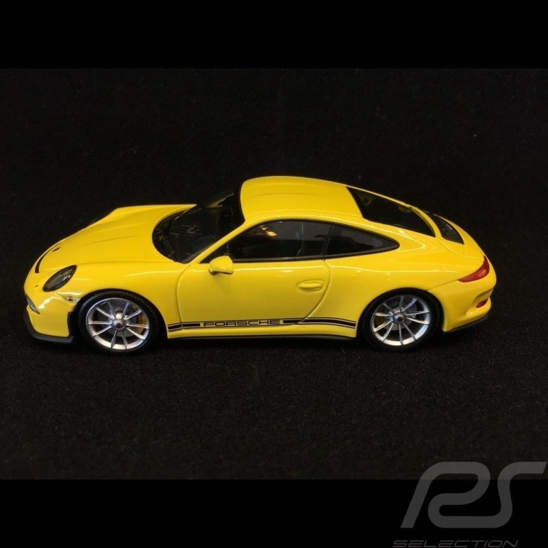 Porsche 911 R type 991 2016 racing yellow 1/43 Minichamps CA04316095