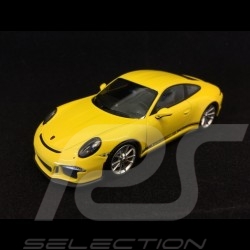 Porsche 911 R type 991 2016 jaune racing yellow racinggelb 1/43 Minichamps CA04316095
