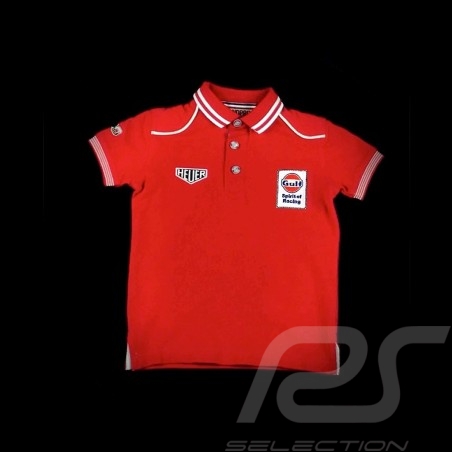 Polo Gulf Spirit of Racing rouge red rot - enfant kids Kinder shirt