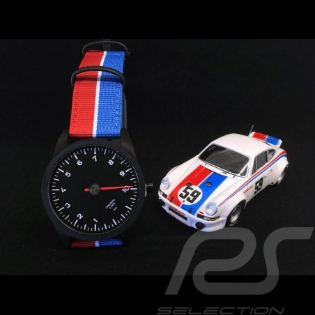 Montre Watch Uhr Porsche 911 compte-tours mono-aiguille Tachometer single-needle Single-Nadel tricolore Brumos