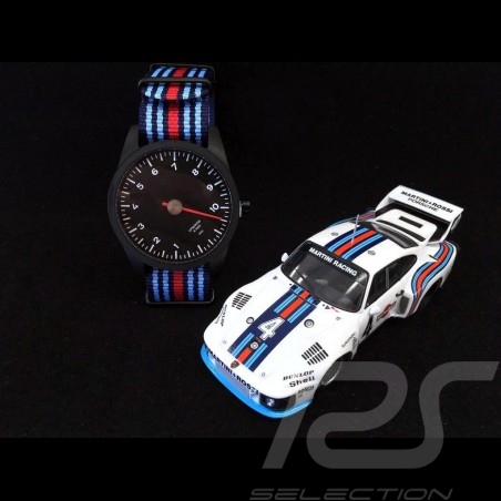 Uhr Porsche 911 Tachometer 10000 upm Single-Nadel tricolor blau und rot