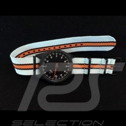 Watch Porsche 911 Tachometer 10000 rpm single-needle Gulf blue, orange and black