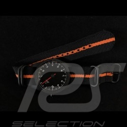 Montre Watch Uhr Porsche 911 compte-tours 10000 trm mono-aiguille Tachometer single-needle Single-Nadel GT3 RS orange et noir