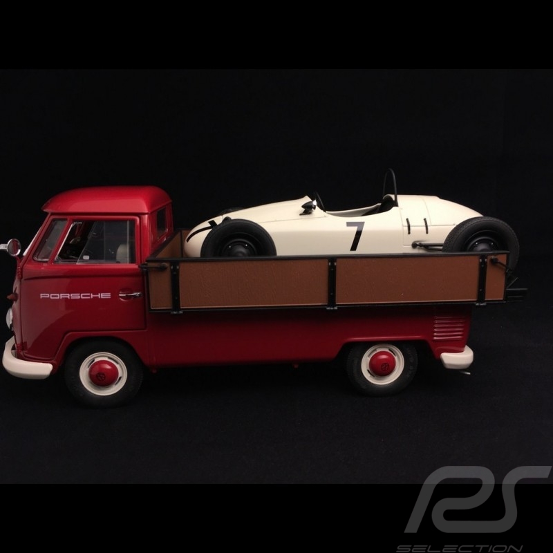 Duo Transporteur Porsche VW T1 plateau tray truck and Formula Vee Trägerablage und Formel Vau 1/18 Schuco 450037100