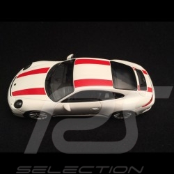 Porsche 911 R type 991 2016 white red stripes 1/43 Minichamps CA04316099
