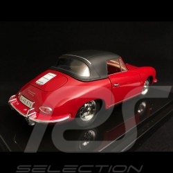 Porsche 356 Cabriolet 1.6 Super 90 1962 red 1/24 Atlas 124041