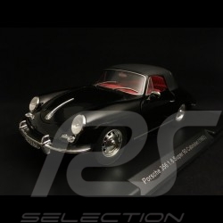 Porsche 356 Cabriolet 1.6 Super 90 1962 noire black schwarz 1/24 Atlas 124053