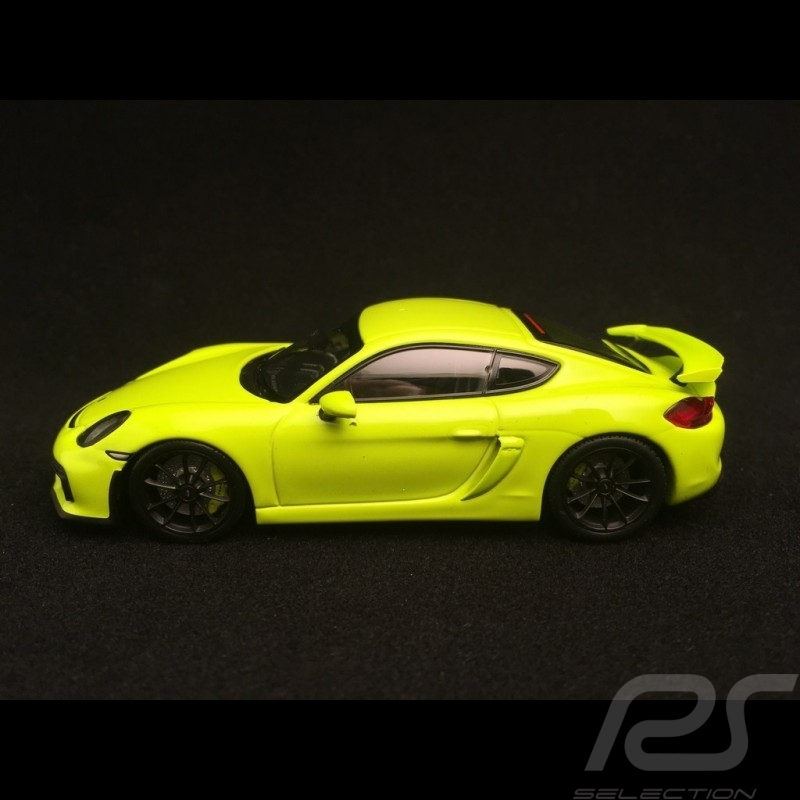 Porsche Cayman GT4 2016 vert acide acid green acidgrün 1/43 Minichamps 410066122