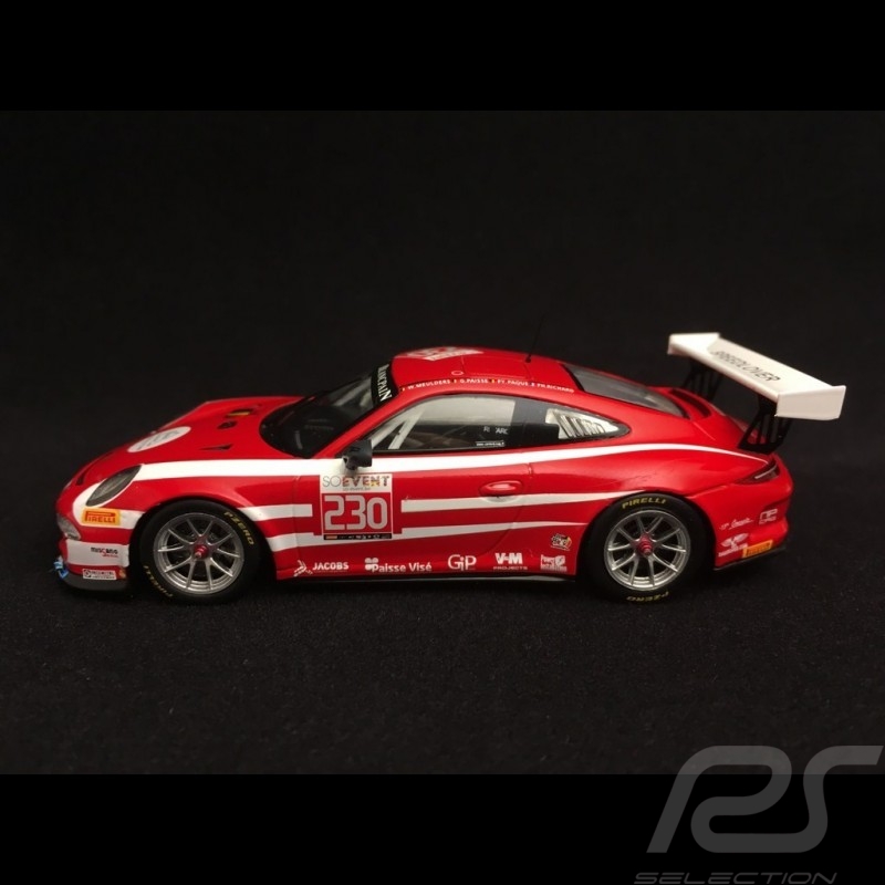 Porsche 911 GT3 Cup type 997 Spa 2016 n° 230 SpeedLover 917K deko 1/43 Spark SB134