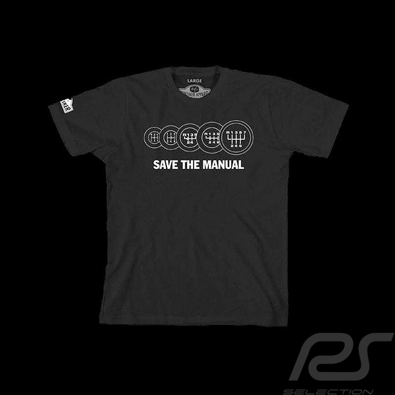 T-Shirt Porsche leviers de vitesses boite manuelle noir manual gearbox lever black Schaltgetriebe Hebel schwarz - homme men Herr