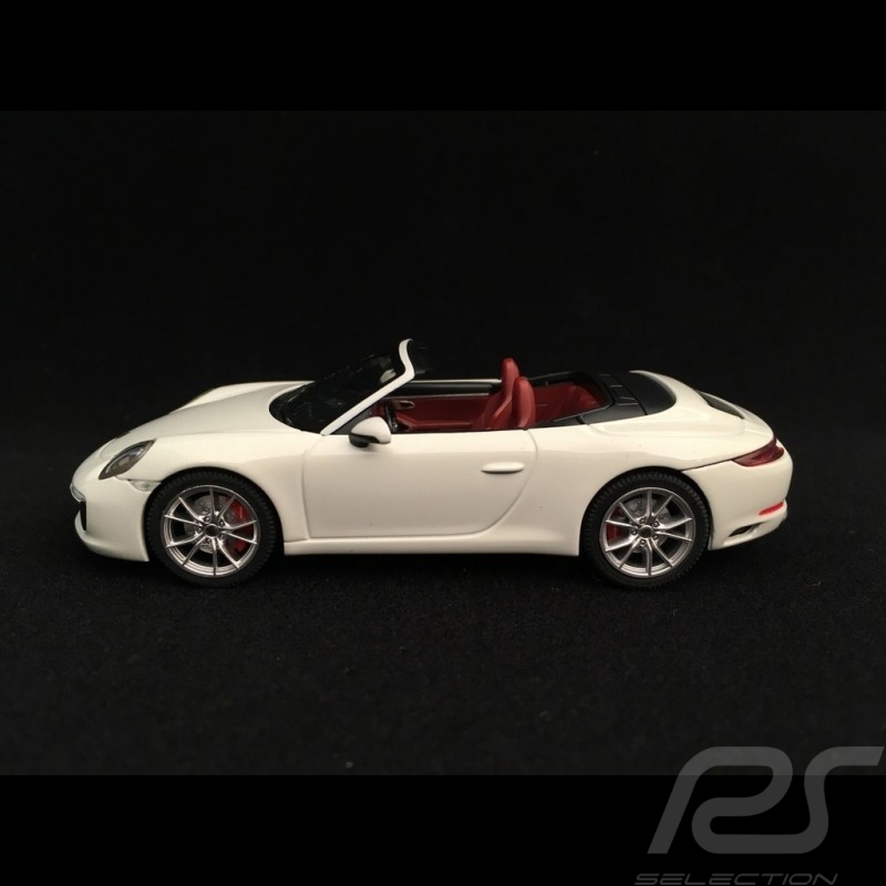 Porsche 911 type 991 Carrera S Cabriolet ph II 2017 white 1/43 Herpa 070980