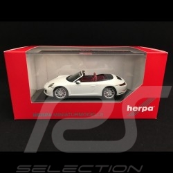 Porsche 911 type 991 Carrera S Cabriolet ph II 2017 white 1/43 Herpa 070980