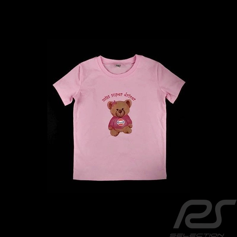 T-Shirt Gulf Teddybär rosa - Kinder