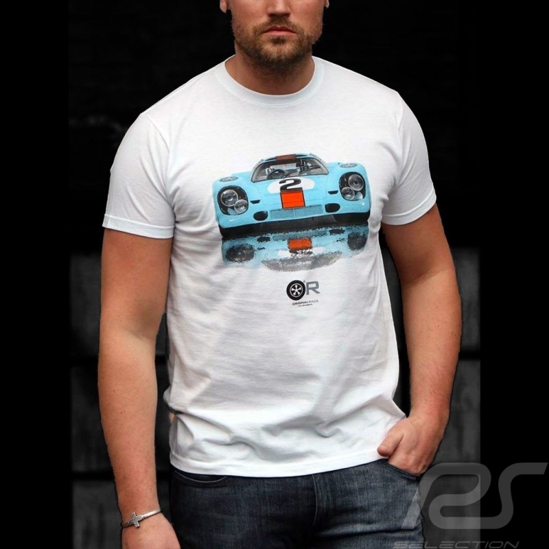 T-Shirt Gulf Porsche 917 weiß - Herren