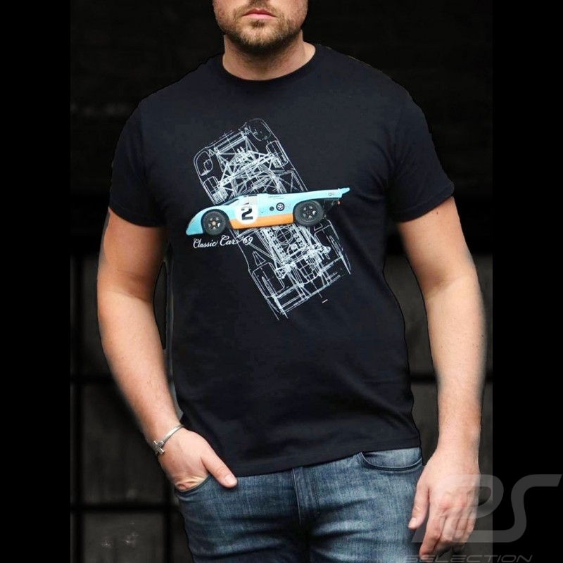 T-Shirt Gulf Porsche 917 schwarz - Herren