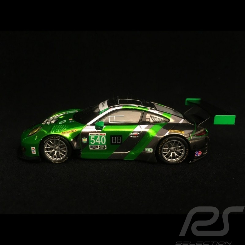 Porsche 911 GT3 R type 991 vainqueur winner Sieger Daytona 2016 n° 540 Black swan 1/43 Spark US014