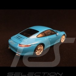 Porsche 911 Carrera S type 991 Riviera blue 1/43 Minichamps 940060220