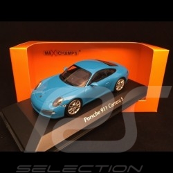 Porsche 911 Carrera S type 991 bleu Riviera blue Riviera blau 1/43 Minichamps 940060220