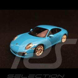 Porsche 911 Carrera S type 991 bleu Riviera blue Riviera blau 1/43 Minichamps 940060220