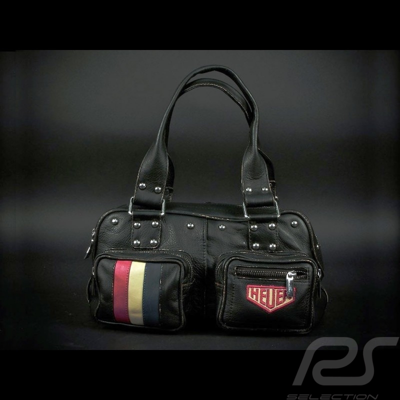 Vintage Handtasche schwarze Leder