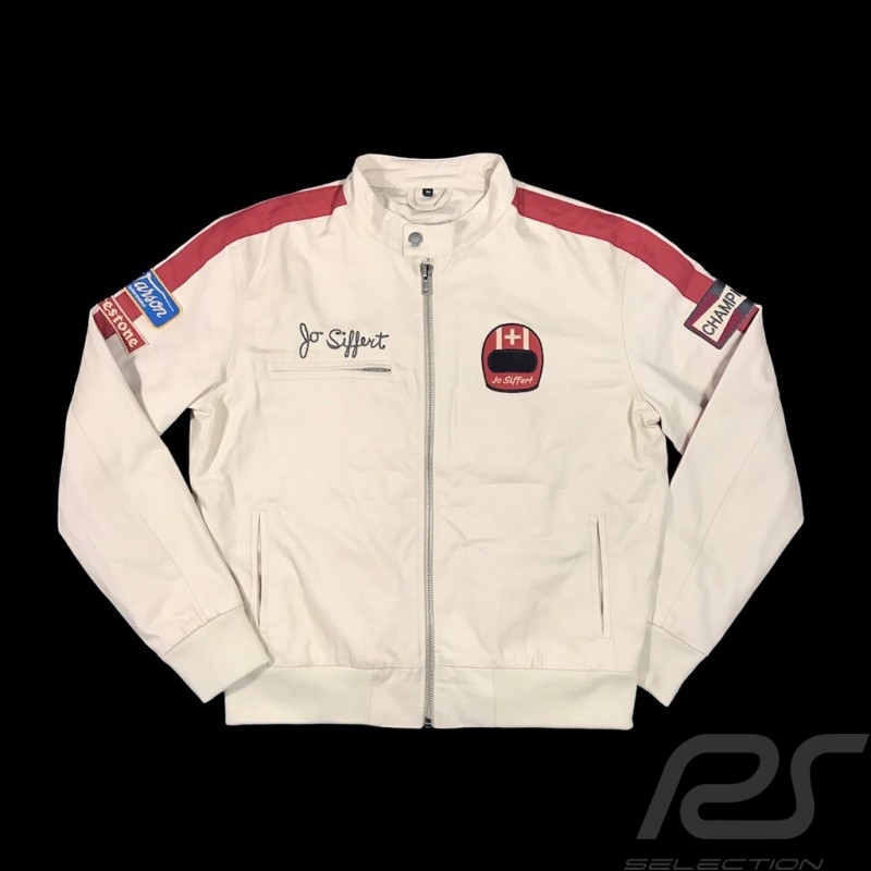 Jacket Jo Siffert Tribute beige / bordeaux - men