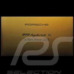 Porsche 919 Hybrid - HY n° 2 LMP1 Vainqueur Le Mans 2016 1/18 Spark WAP0219190H winner sieger