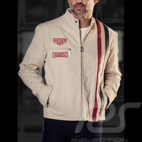 Veste Jacket Jacke Gulf Steve McQueen Le Mans cotoncotton Baumwolle beige homme men Herren