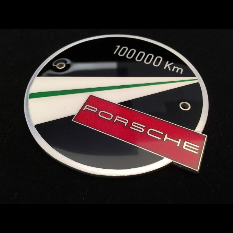 Porsche Grille badge 100000 km metal 4 colors cold enamel very rare