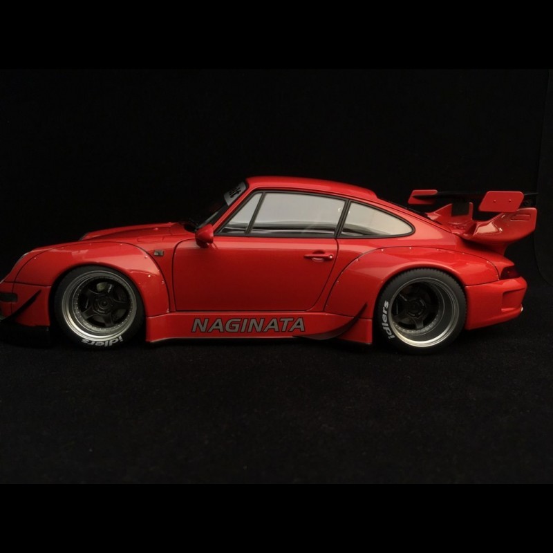 RWB 993 レッド/ガンメタル 1/18 Porsche 911 type 993 RWB Naginata