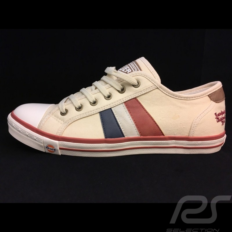 Heuer Sneaker / Basket Schuhe style Converse Creme - Herren